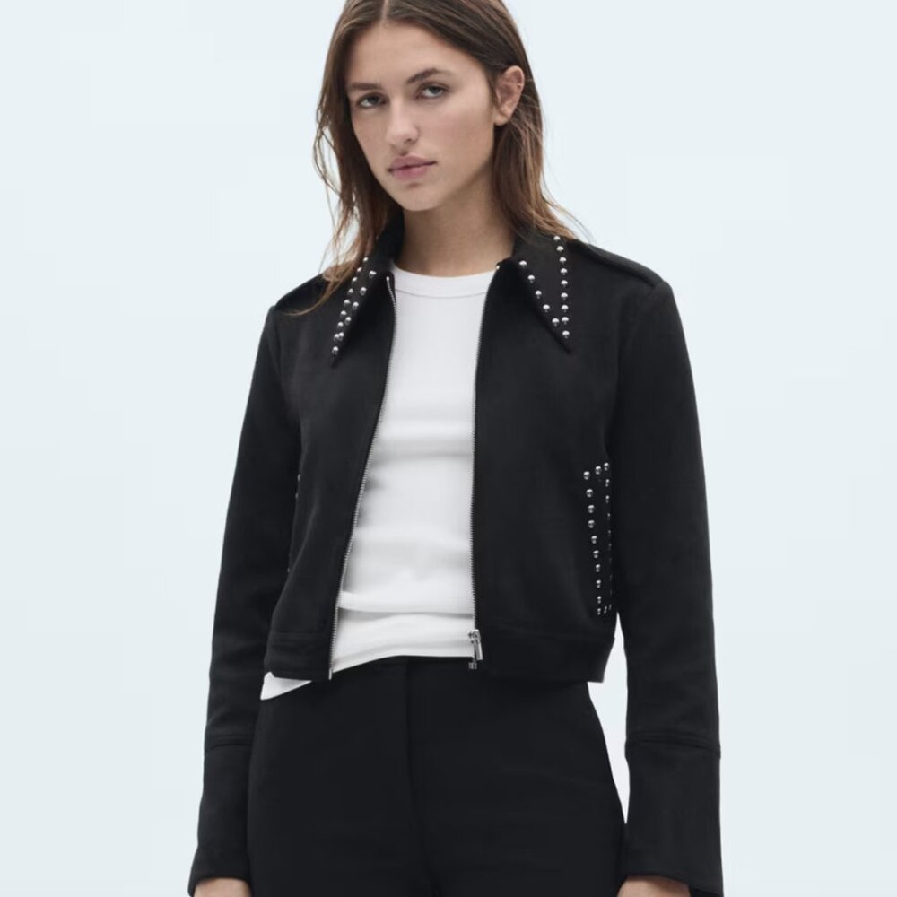 Mango Jacket with stud detail
